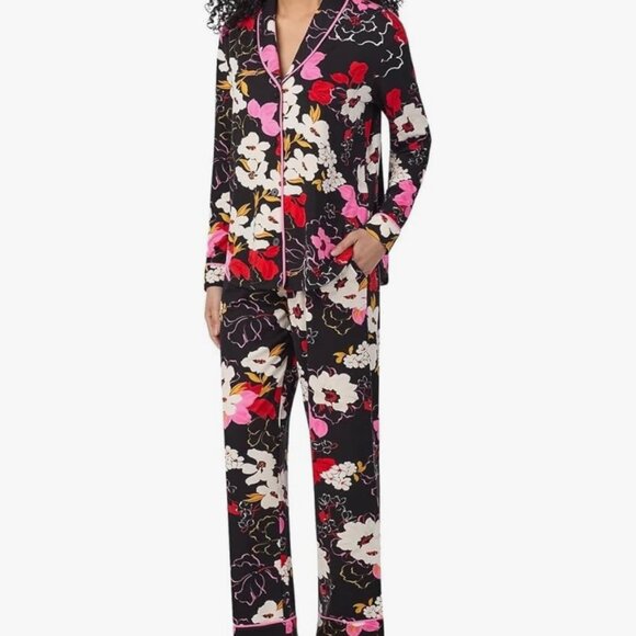 2 Pc Black Floral Pajama Set - Picture 5 of 5